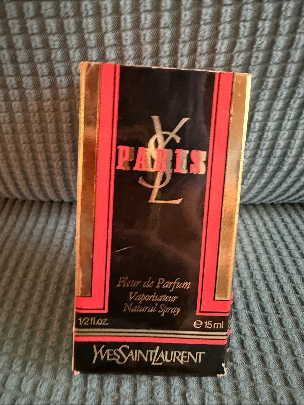 Yves Saint Laurent Paris Black with Red & Gold Accents